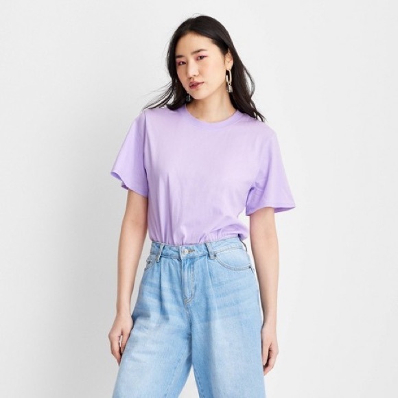 Future Collective Lavender Short Sleeve Bodysuit by Gabriella Karefa-Johnson - Picture 2 of 6